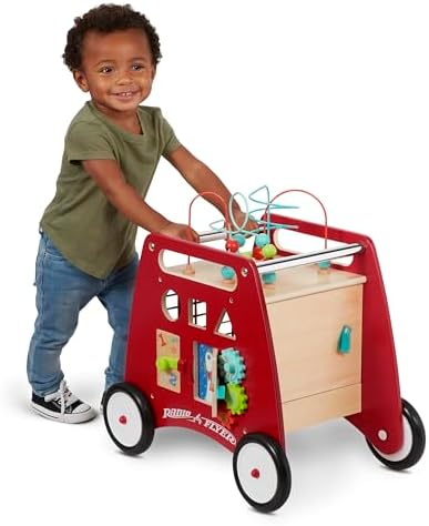 Radio Flyer Deluxe Push & Play Cube Walker, Walker Toy for Ages 1...