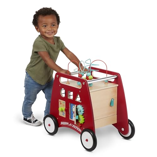 Radio Flyer Deluxe Push & Play Cube Walker, Walker Toy for Ages 1...