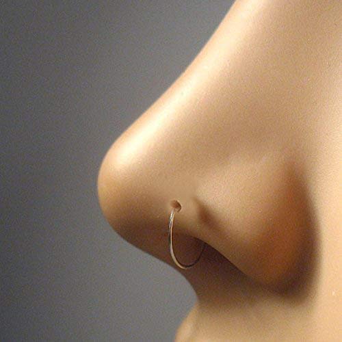 Golden Black Silver Plated Nose Ring Set of 12