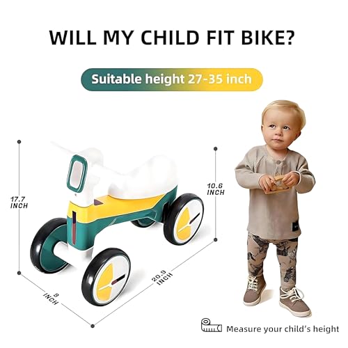 Image of Glider Max Toddler Ride-On Balance Bike 1-3 Years | Musical Kids Balancing Bike with LED Lights | Safe & Stable Indoor Ride-On Toy for Boys & Girls | 20 kg Max Load |KB-021|.