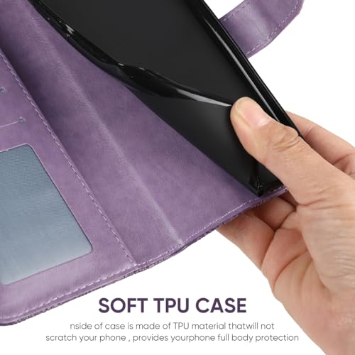 Étui portefeuille Galaxy A15 violet pour simplifier vos sorties - 5