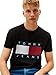 Tommy Jeans Men's Regular Big Flag Tee, Black Large