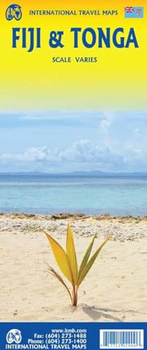 Fiji & Tonga Travel Reference Map - 2025 Edi