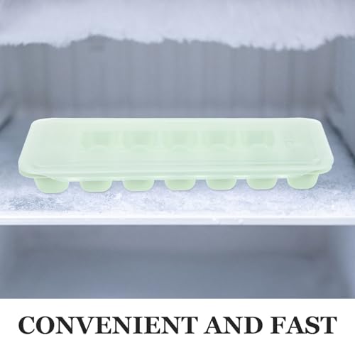 Molde para cubitos de hielo verde transparente 2 piezas miniatura 7