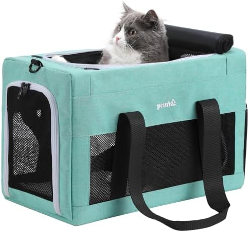 Pecute Transportin Cat Aircraft Allowed, 5 mm Thickened Steel Wir...