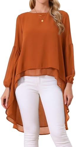 <h3>High-Low Chiffon Blouse</h3>