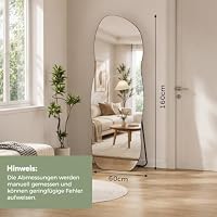 Muzilife Asymmetrischer Standspiegel Ganzkörperspiegel 160x60cm – Ansicht 2