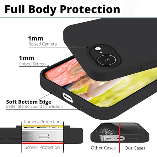 Coque silicone iPhone 17e support design élégant noir mat