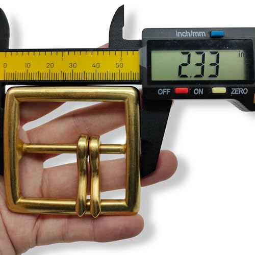 Double Prong Belt Buckle 1.7 inch (45MM) Solid Brass Classic Design Solid Brass Buckles for men women4