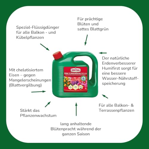 Substral Spezial-Flüssigdünger für Balkon- & Kübelpflanzen, 2L - Langanhaltende Blütenpracht & Gesundes Wachstum 3