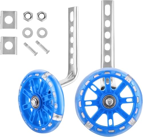 M.J COMFY-LIFE Kids Bike Stabilisers Training Wheels for 12-20 (Blue)