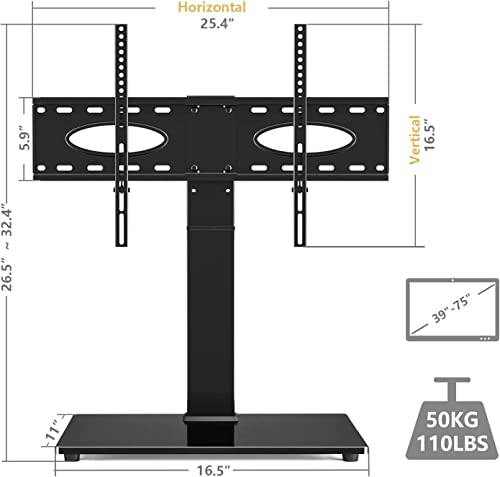 Base de gabinete universal giratoria ajustable para TVs 37-55" miniatura 2