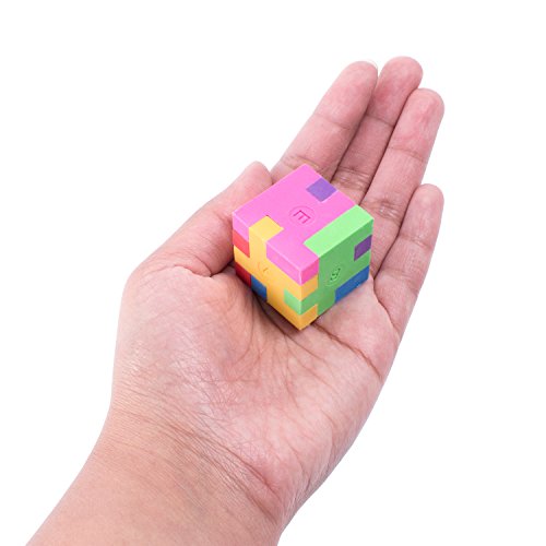 Super Z Outlet SZ274 12 Pack Colorful Puzzle Erasers Miniature Pencil Erasers Children Party Favors, Classroom Student Prize Packs, Brain Teasers thumb #1