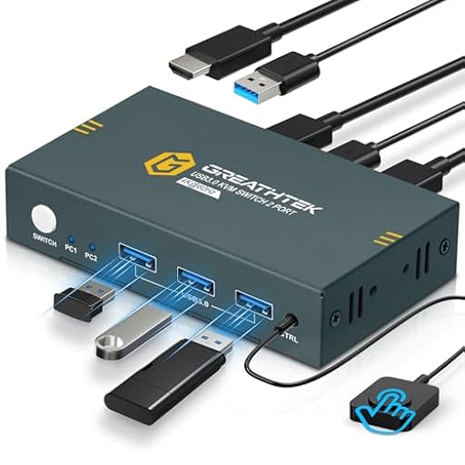 USB 3.0 conmutador KVM HDMI 2 puertos 4K@60Hz, conmutadores KVM para 2 PC 1 monitor Con 3 puertos USB3.0, HDMI2.0, HDCP2.2, soporte de función EDID, Incluye 2 cables USB 3.0 | Ya disponible en tu tienda friki favorita! En mundofriki.es! USB 3.0 conmutador KVM HDMI 2 puertos 4K@60Hz, conmutadores KVM para 2 PC 1 monitor Con 3 puertos USB3.0, HDMI2.0, HDCP2.2, soporte de función EDID, Incluye 2 cables USB 3.0 | Ya disponible en tu tienda friki favorita! En mundofriki.es!