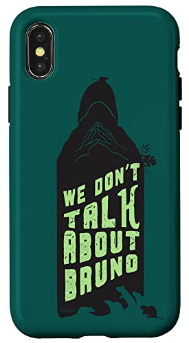 Coque iPhone X/XS Disney Encanto Bruno pour éviter les rayures avec le style silhouette magique.