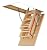 FAKRO LWP 66803 Insulated Attic Ladder for 22 x 54-Inch Rough Openings, 54 Inches