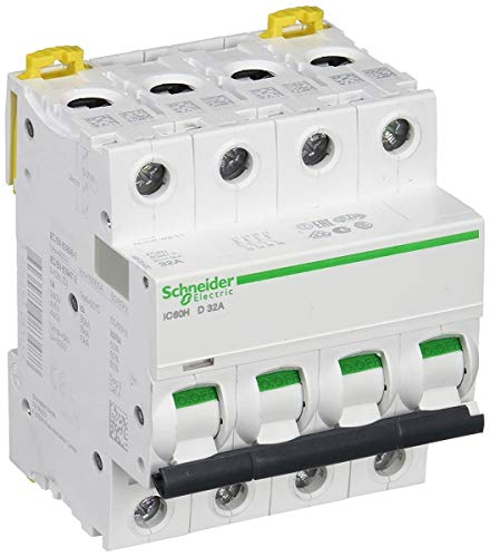 Disjoncteur iC60H 4P 32A D à haut pouvoir de coupure magnétothermique