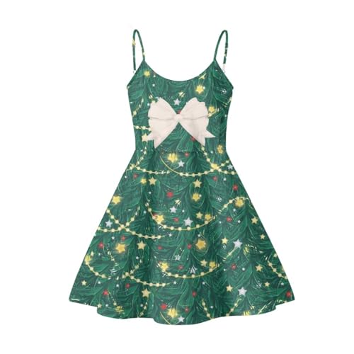 Image of Cozeyat Women Girls Summer Sleeveless Dress Casual Swing Beach Cover Up Knee Length Dresses,Large Size XS-4XL