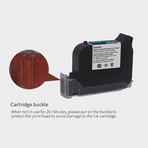 Phezer Set Of 2 Original 42Ml Solvent Ink Cartridge Replacement Handheld Inkjet Printer P16/P18/Dc11, Durable And Quick Dry, Compatible For 0.5Inch/12.7Mm Nozzle Coding Machine (Yellow) #TOP1