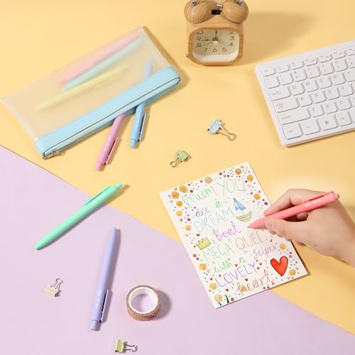 Bolígrafos de gel retráctiles Mr. Pen, pack de 8 colores pastel miniatura 7