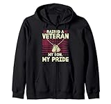 Photo Gallery raised a veteran my son my pride bandiera usa veteran s day felpa con cappuccio Photo Gallery raised a veteran my son my pride bandiera usa veteran s day felpa con cappuccio
