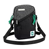 Bolso de Pecho Faraday Antirrobo para Hombre – Bandolera Cruzada Híbrida con Bolsillo de Bloqueo de Señal (GPS/WiFi/5G/RFID) y Compartimentos Diarios– Mochila Techwear Impermeable 1.5L (Negra) (Negro)