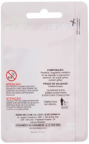 Regina Vela Super C/ Glitter, N 1, Branca