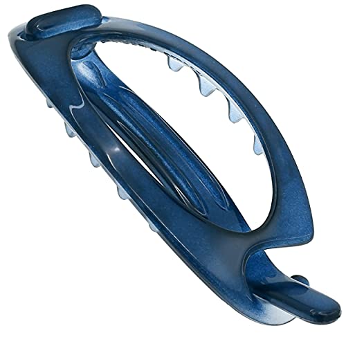 Camila Paris CP3116 French Hair Barrette Clip, Flexible Ponytail Holder No Metal Parts, Strong Hold Grip Hair Clips for Women, No Slip and Durable Styling Girls Hair Accessories, Made in France