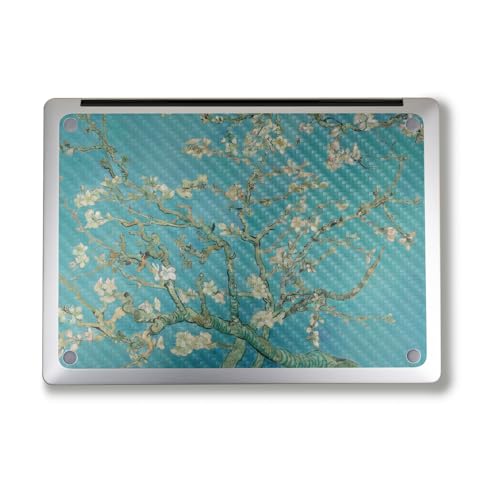 Image of Carbon Fiber Laptop Skin Compatible with Surface Laptop 7 15 inch (2024) - Almond Blossom - Premium 3M Vinyl Protective Wrap Decal Cover - Easy to Apply | Crafted in The USA by MightySkins