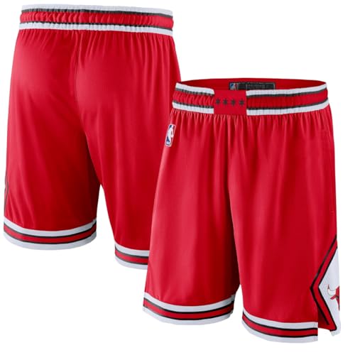 Chicago Bulls NBA Kids Youth 8-20 Icon Edition Red On-Court Swingman Performance Shorts (Size 14-16)