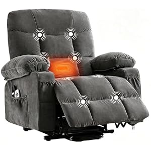 Power Lift Recliner Chair for Elderly with Massage and Lumbar Heating