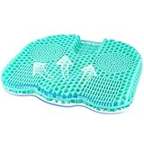 Firhuza Gel Seat Cushion for Long Sitting, Breathable Honeycomb Design Gel Cushion with Relieving Back Coccyx Pain Pressure Cushion, for Car Office Home Wheelchair&Chair