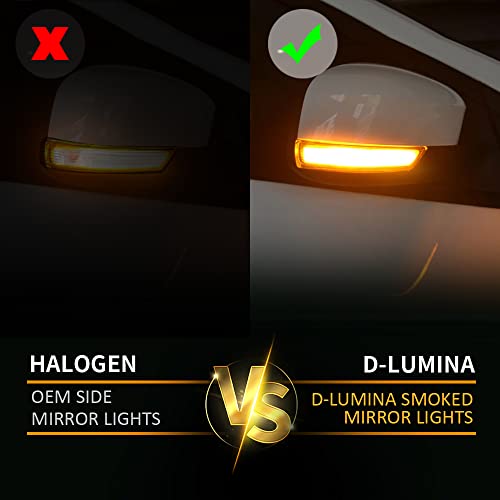D-Lumina Smoked Lens Side Mirror Marker Light Sequential Amber Compatible with 2013-2018 Fo-rd Kuga Escape Ecosports, 2012-2018 Focus ST RS, 2013-2017 C-Max, Side Marker Blinker Turn Signal Light by D-Lumina - Image 7