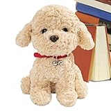 Compagnon apaisant : le jouet en peluche robot chiot offre une expérience tactile réaliste, offrant confort et apaisement aux utilisateurs grâce à son extérieur doux et ses fonctions interactives, ce qui le rend idéal pour les enf-ants et les adultes à la recherche d'un compagnon apaisant pendant la récréation ou la détente.