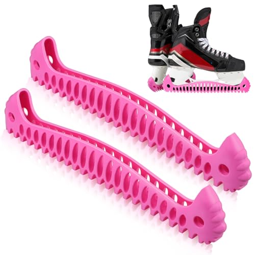 Angoily 1 Paar Kufenschoner Eiskunstlauf Schlittschuhe Verstellbarer Eishockey Schlittschuhe Schoner Kufenschutz Eishockey Schlittschuh Schoner Zubehör für Kinder und Erwachsenenkufen