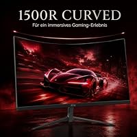 ZZA 32 Zoll 240 Hz Curved Gaming Monitor, Full HD 1080p, 1ms, HDR, FreeSync – Ansicht 3