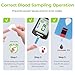 AUVON Blood Glucose Monitor Kit, High Accuracy Blood Sugar Test Kit with 50 Glucometer Strips, 50 30G Lancets, 1 Lancing Devices, DS-W Diabetes Testing Kit, No Coding Required, Travel Size