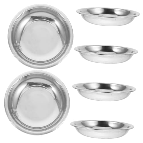 Unomor Stainless Steel Mini Plates Dipping Sauce Bowls Small Sauce Dishes Condiment Dishes