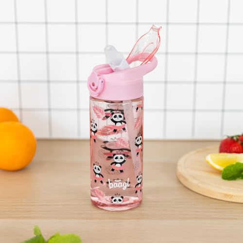 Botella de bebida escolar de 500 ml sin goteo para niñas activas 6