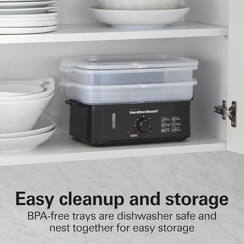Hamilton Beach Electric Food Steamer, Rice Cooker & Egg Boiler - image 7