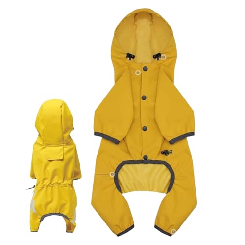 Ancsttu Veste Imperméable pour Chien,Protection Étanche Vêtements pour Chiot | Imperméables pour Chien avec Capuche | pour Hiver Noël Halloween Neige Randonnée...