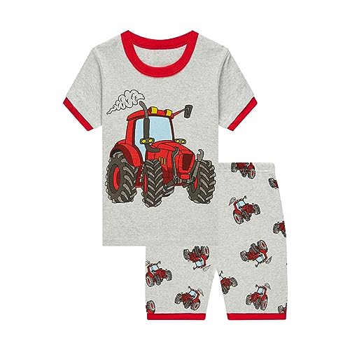Kids Boys 𝐏𝐚𝐣amas Set Soft Cotton 𝐍𝐢ghtwear 𝐒l𝐞𝐞𝐩wear Short Sleeve Shirt with Shorts 𝐏𝐣s