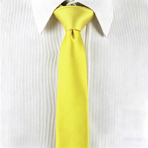 Image of Landisun Black Tie Men Women Solid Skinny Ties Slim Ties Satin Tie