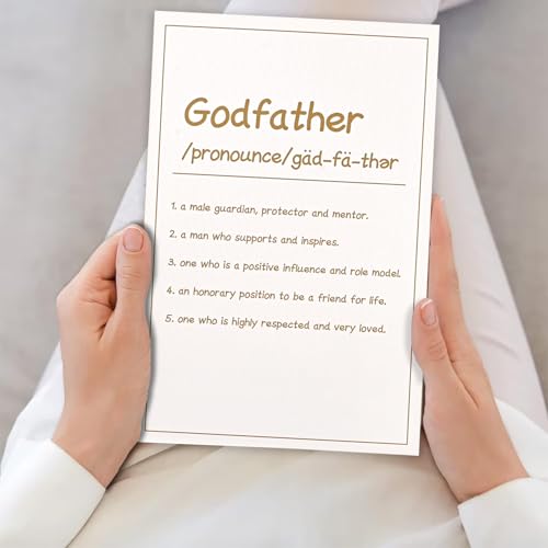 Duduboy GODPARENT Godfather Proposal Gifts Cross Pin And Card thumb #5