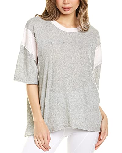 T-shirt Free People motif On The Block graphique original gris fille taille XS