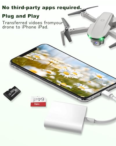 Leitor de cartão SD USB C, compartimento duplo, USB tipo C, leitor de cartão SD e TF compatível com
