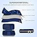 Elonbo Carrying Case for TEBIYOU/ Great Boy/ Beico Handheld Game Console Retro Video Games, Portable Gaming Player Travel Storage Cover, Mini Arcade Electronic Toy Holder Bag, Blue+Blue