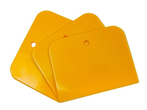 Motionperformance Essentials 3 Pack Car Repair Body Filler & Putty Applicator - Plastic Blade & Handle, Ideal for Vinyl