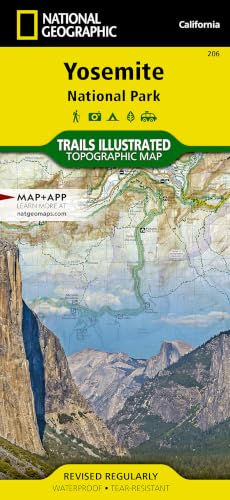 Yosemite National Park Map (National Geographic Trails Illustrated Map, 206)