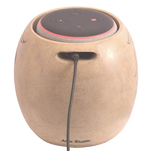 ArtizStudio Echo Dot Stand,Smart Speaker Stand Holder for Echo Dot 3rd Generation,Speaker Holder,Skull Statue Crafted,Home,Offfice,Living Room Decorations